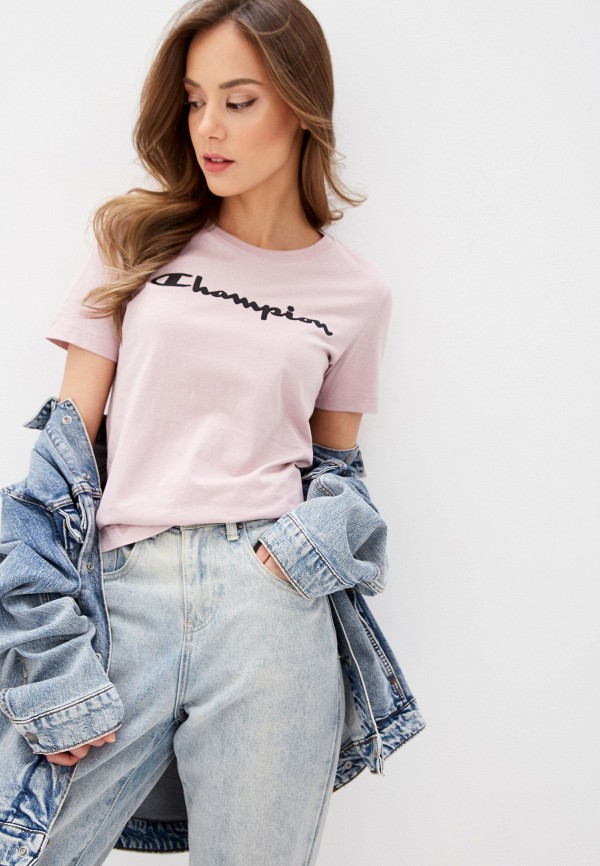

Футболка Champion, Розовый, Crewneck T-Shirt