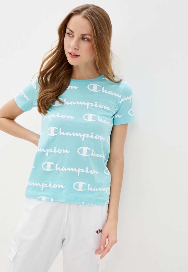 

Футболка Champion, Голубой, LEGACY Crewneck T-Shirt