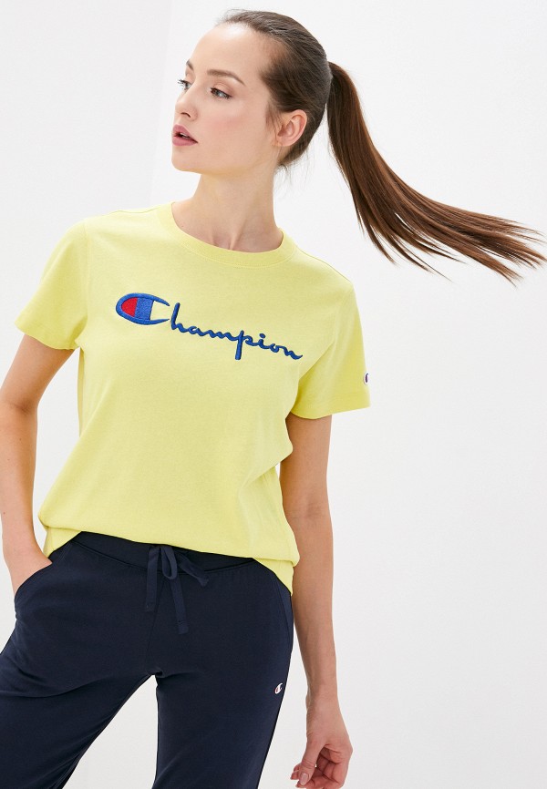 

Футболка Champion, Желтый, PREMIUM Crewneck T-Shirt