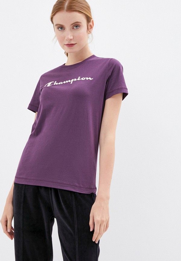 

Футболка Champion, Фиолетовый, Crewneck T-Shirt