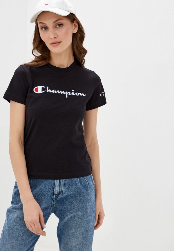 

Футболка Champion, Черный, ROCHESTER1919 Crewneck T-Shirt