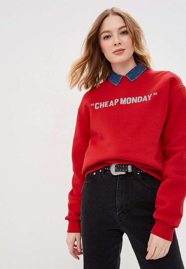 

Свитшот Cheap Monday, Cheap Monday CH839EWDSCD7, Красный