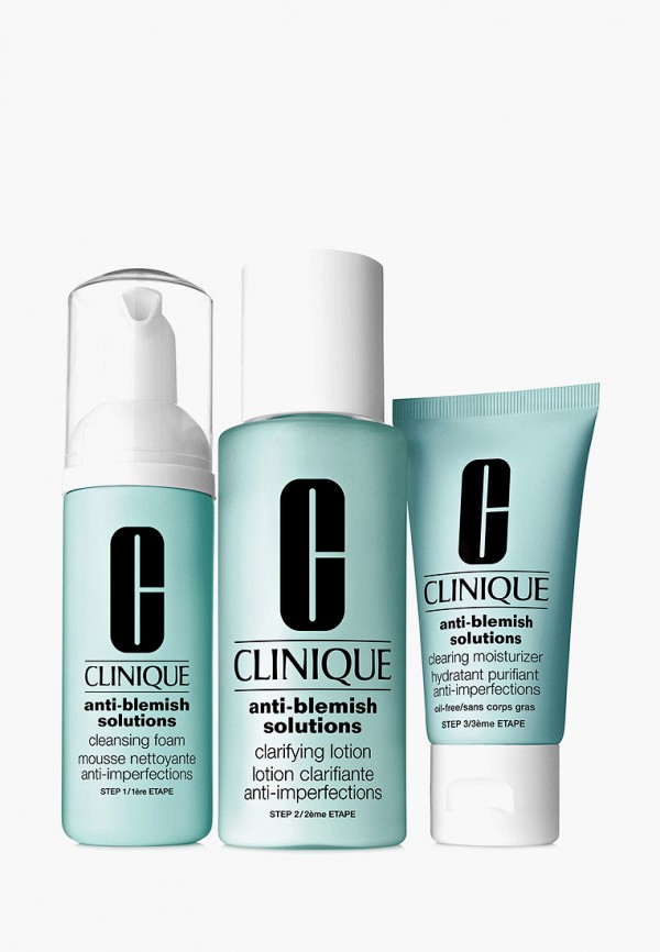 

Набор для ухода за лицом Clinique, Прозрачный, Anti-Blemish 3-Step System