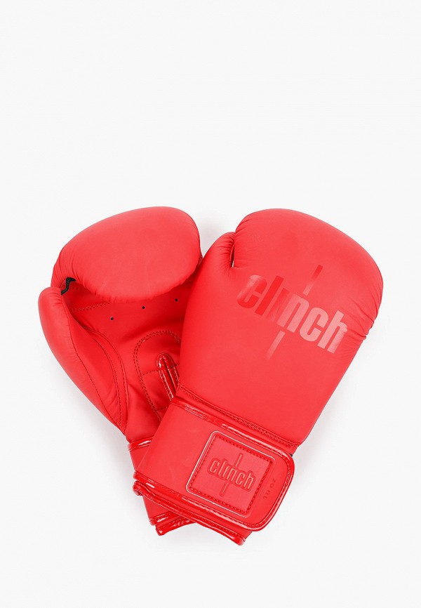 Перчатки боксерские красные Clinch Olimp Plus