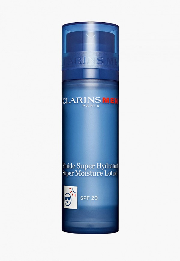 Лосьон для лица Clarins MEN Fluide Super Hydratant SPF 20, 50 мл интенсивно увлажняющий лосьон для лица spf 20 clarins fluide super hydratant 50 мл