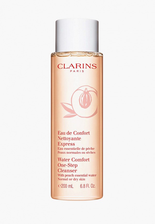 

Средство для снятия макияжа Clarins, Прозрачный, для нормальной или сухой кожи с экстрактом персика, EAU DE CONFORT NETTOYANTE EXPRESS, 200 мл.
