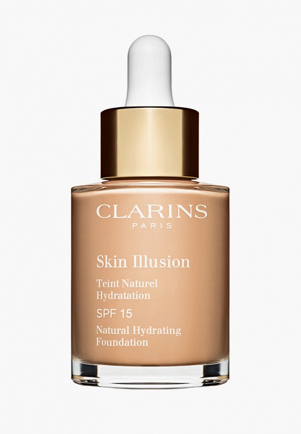 

Тональное средство Clarins, Бежевый, Skin Illusion SPF 15, оттенок 108.3 ORGANZA, 30 мл