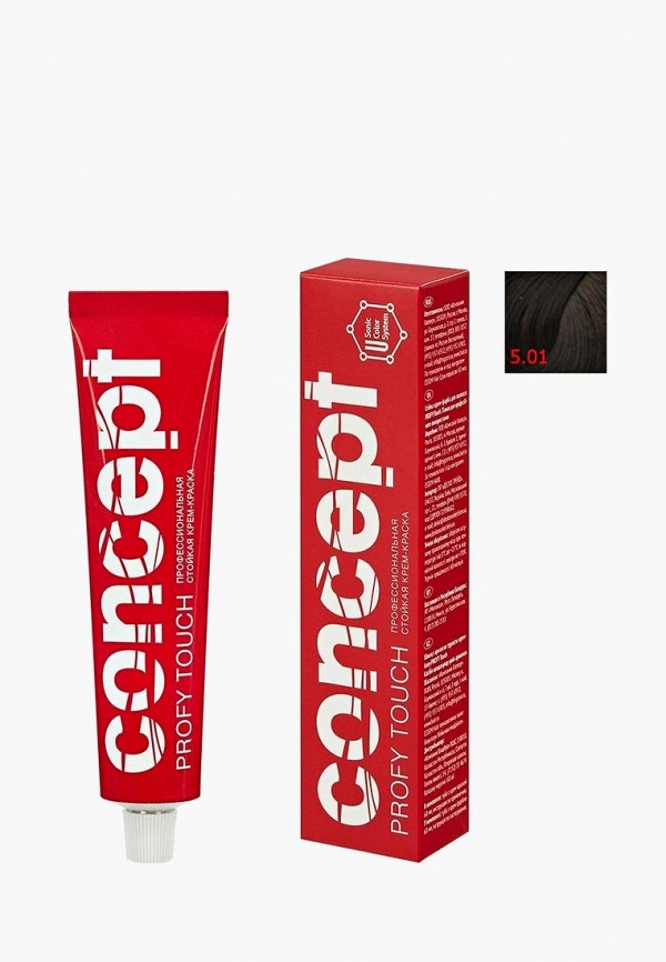 

Краска для волос Concept, Коричневый, Permanent color 5.01 Тёмно-русый пепельный