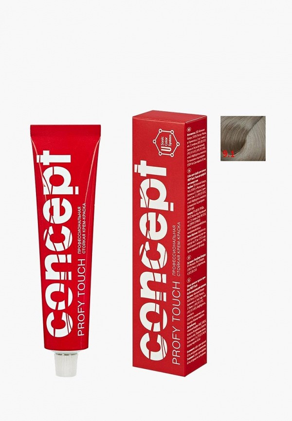 

Краска для волос Concept, Серый, Permanent color 9.1 Светлый пепельный блондин
