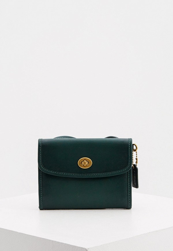 

Кошелек Coach, Зеленый, с плечевым ремешком