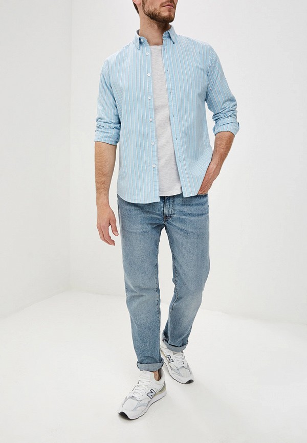 

Рубашка Code, Code CO073EMFFFW7, Голубой
