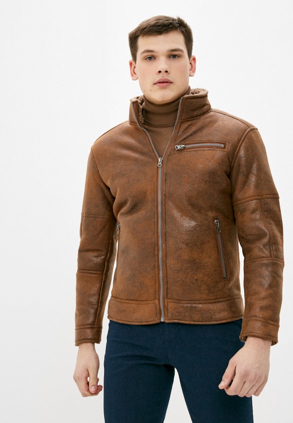 

Куртка кожаная Code, Коричневый, Code CO073EMLMRJ4