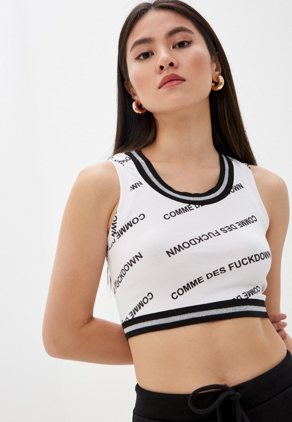 

Топ спортивный Comme des Fuckdown, Белый, Comme des Fuckdown CO074EWHQMC0