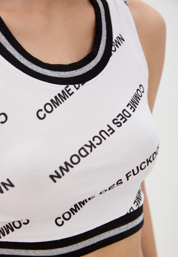 

Топ спортивный Comme des Fuckdown, Белый, Comme des Fuckdown CO074EWHQMC0