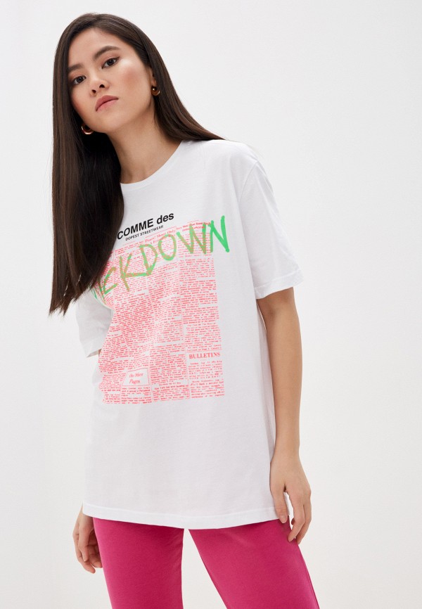 

Футболка Comme des Fuckdown, Белый, Comme des Fuckdown CO074EWHQMG0