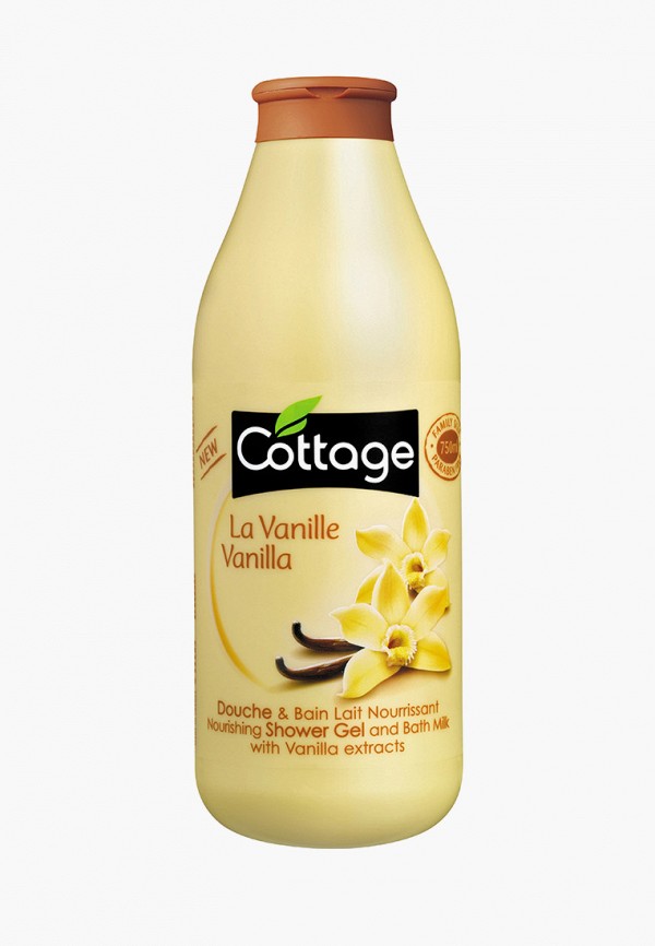 

Гель для душа Cottage, Прозрачный, ВАНИЛЬ / Nourishing Shower Gel and Bath Milk with Vanilla extracts 750мл