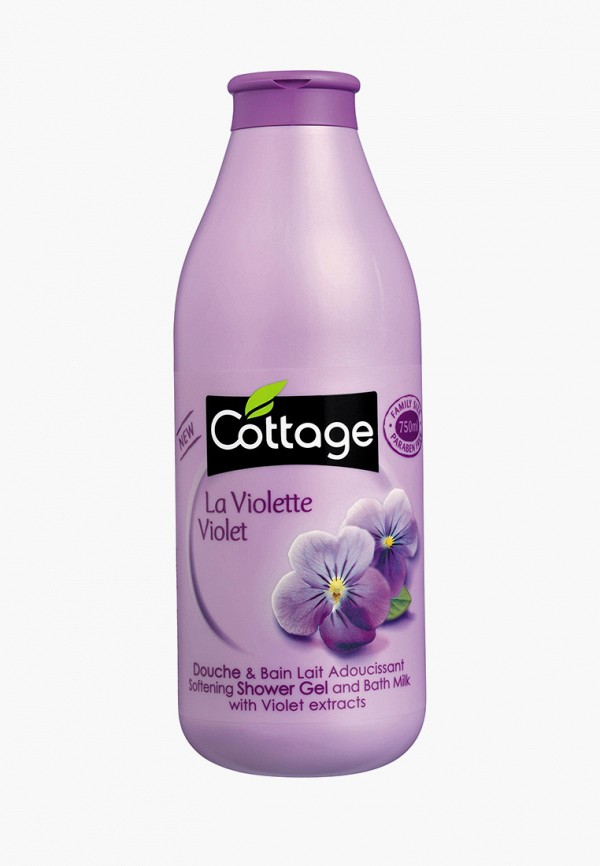 

Гель для душа Cottage, Прозрачный, ФИАЛКА / Softening Shower Gel and Bath Milk with Violet extracts 750мл