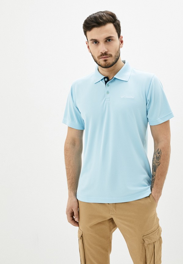 

Поло Columbia, Голубой, Utilizer™ Polo