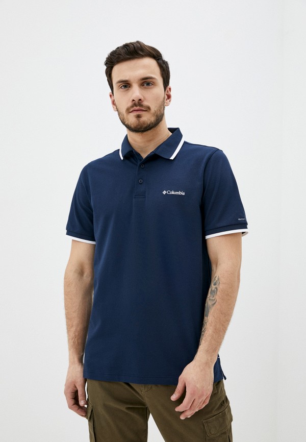 

Поло Columbia, Синий, Cove Dome Butte™ Solid Pique Polo