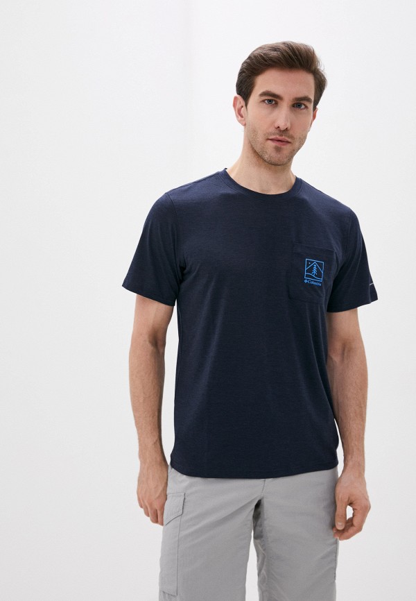 

Футболка спортивная Columbia, Синий, Outdoor Elements™ Pocket Tee