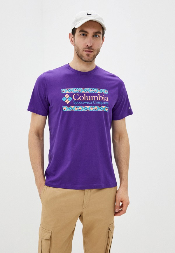 

Футболка спортивная Columbia, Фиолетовый, M Rapid Ridge™ Graphic Tee