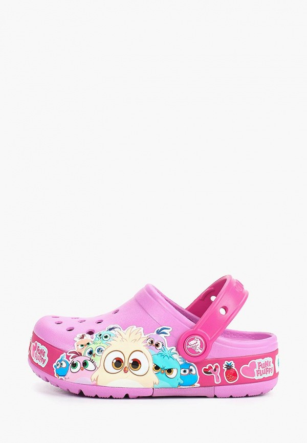 

Сабо Crocs, CrocsFL Hatchlings LtBnd Clg K, Розовый