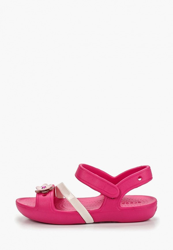 

Сандалии Crocs, Розовый, Crocs Lina Charm Sandal K