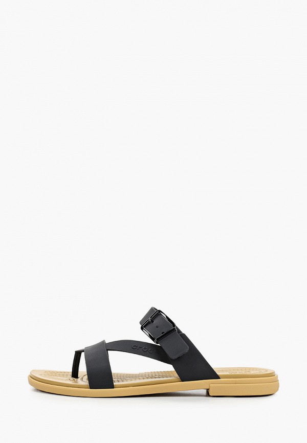

Сланцы Crocs, Черный, Crocs Tulum Toe Post Sandal W