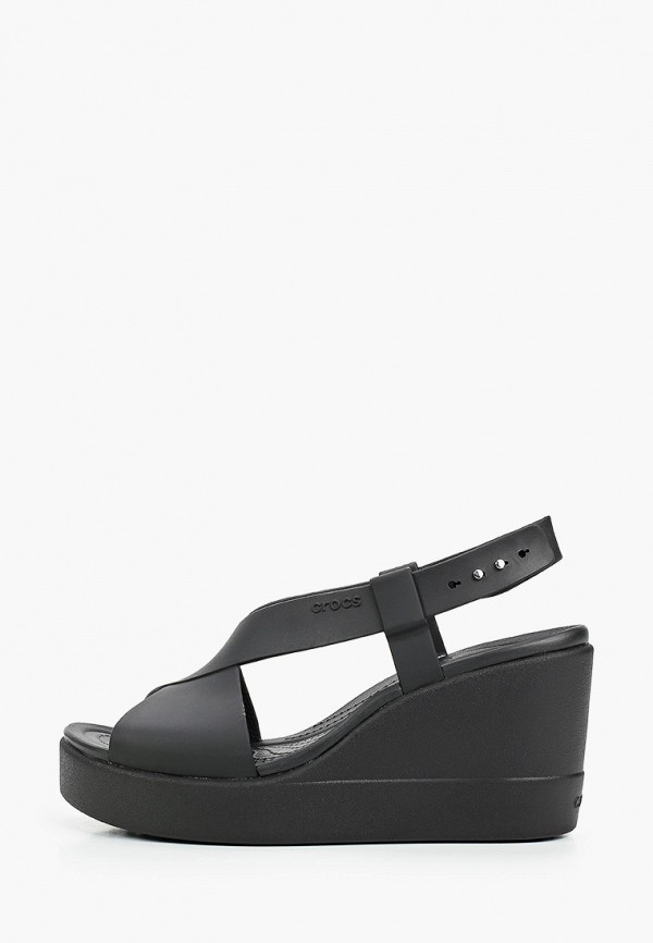 

Босоножки Crocs, Черный, Crocs Brooklyn High Wedge W