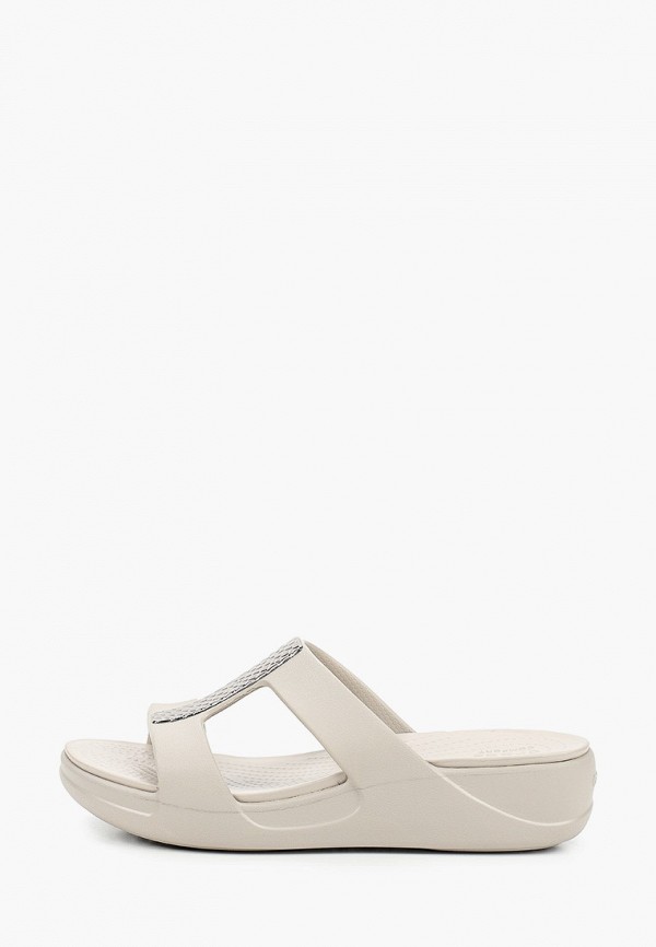 

Сабо Crocs, Серый, Crocs Monterey Metallic WedgeW