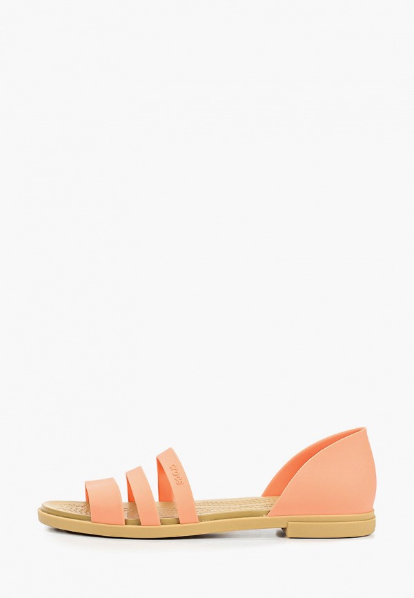 

Сандалии Crocs, Коралловый, Crocs Tulum Open Flat W