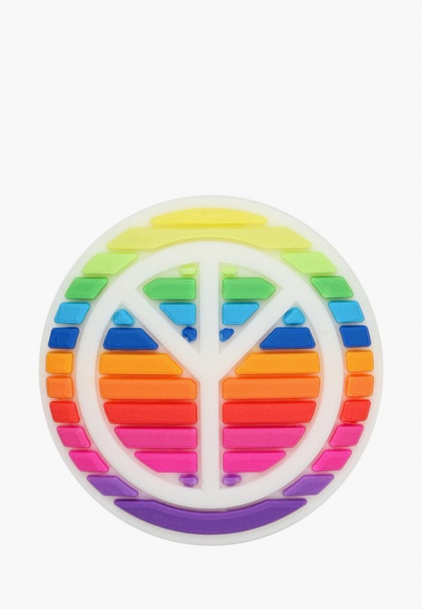 

Джиббитсы Crocs, Разноцветный, Rainbow Peace Sign