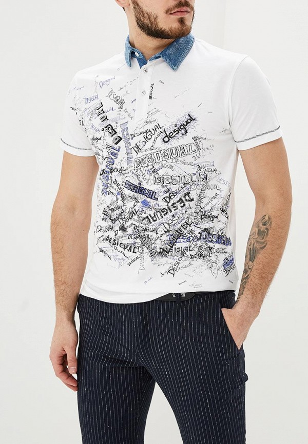 

Поло Desigual; Desigual DE002EMDMXN5, Белый