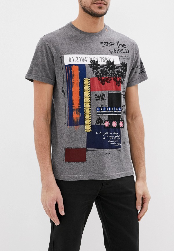 

Футболка Desigual, Серый, Desigual DE002EMGPJJ2