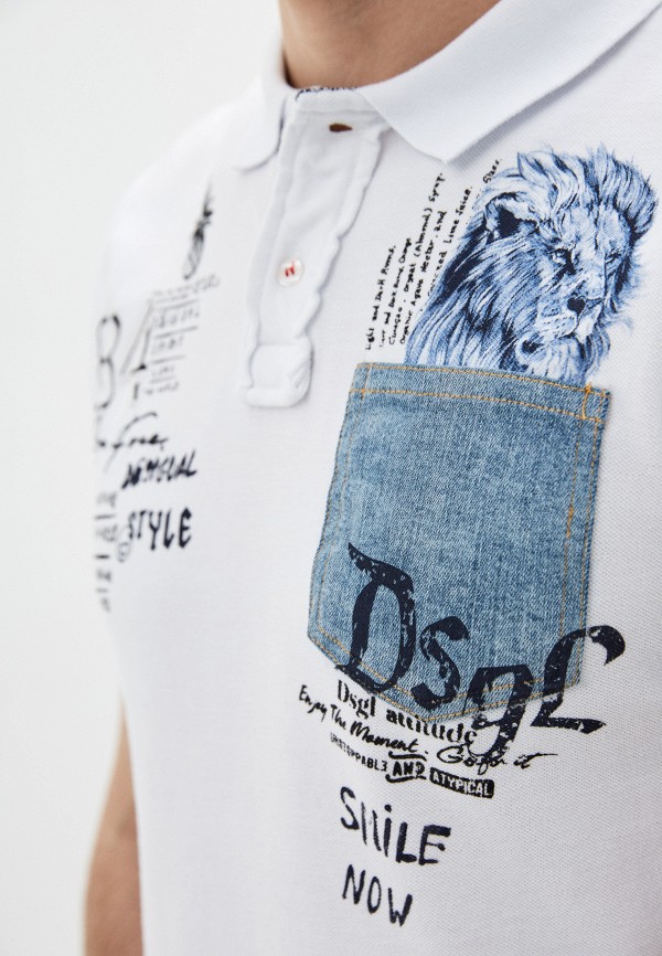 

Поло Desigual, Белый, Desigual DE002EMHTVF1