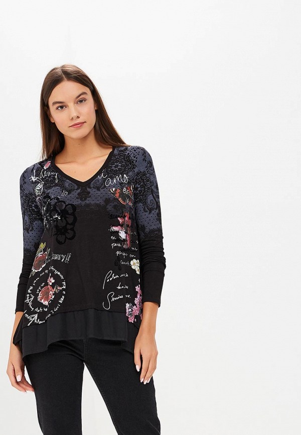

Лонгслив Desigual, Черный