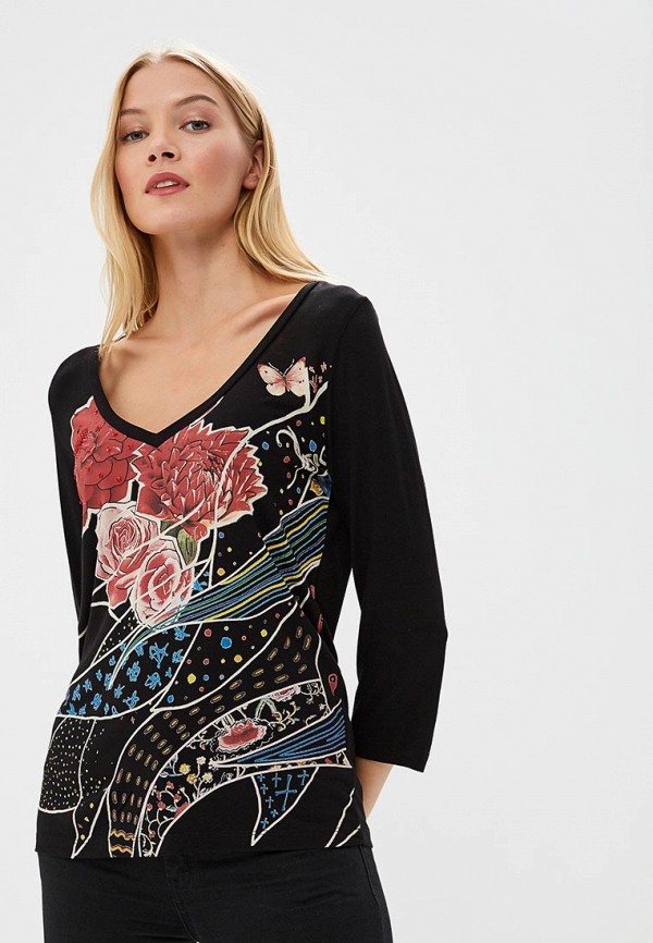 

Лонгслив Desigual, Черный