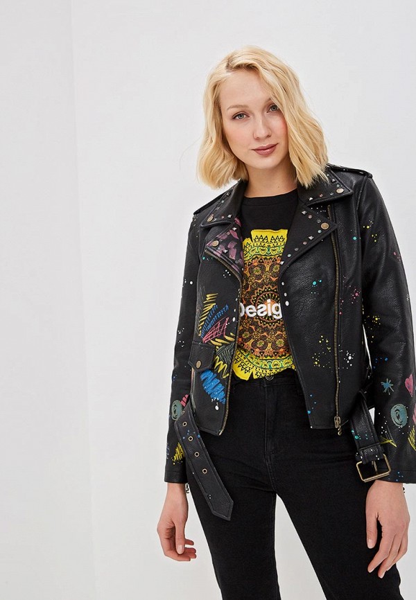 

Куртка кожаная Desigual, Черный