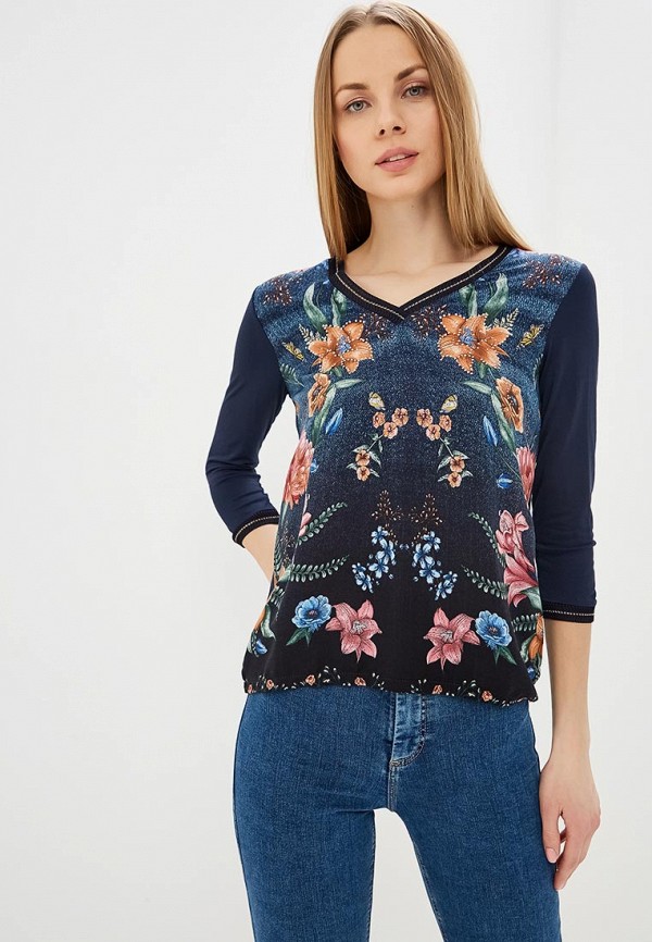 

Лонгслив Desigual, Desigual DE002EWDMYE3, Синий