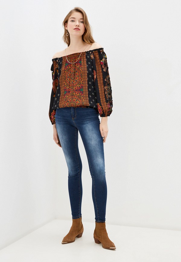

Блуза Desigual, Коричневый, Desigual DE002EWGPJS5