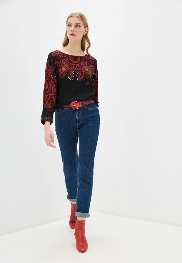 

Блуза Desigual, Черный, Desigual DE002EWGPJS6