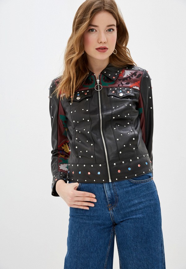 

Куртка кожаная Desigual, Черный, Desigual DE002EWGPJV5