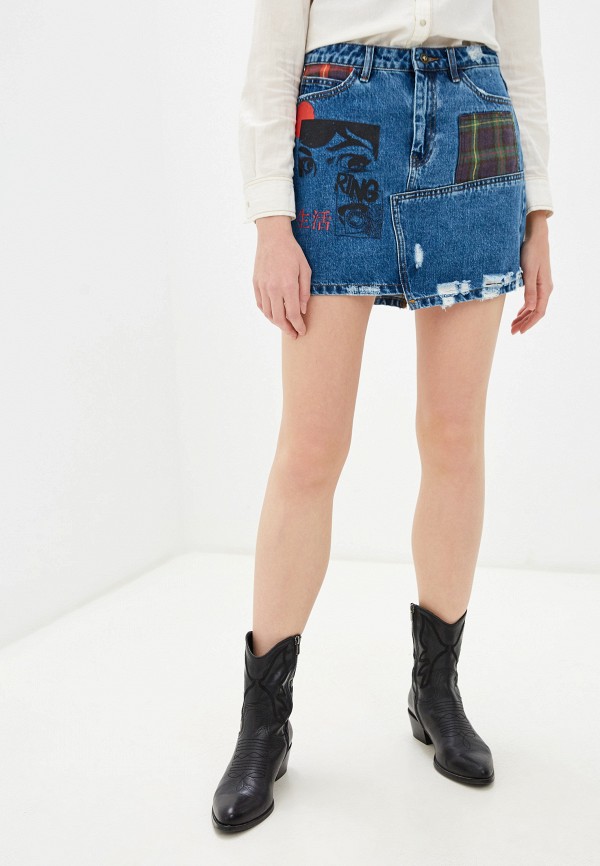 

Юбка джинсовая Desigual, Синий