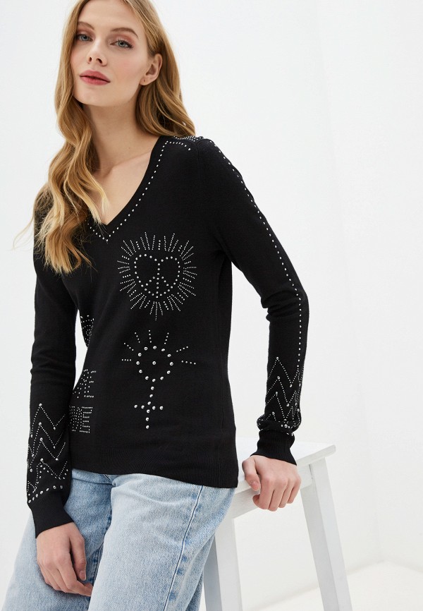 

Пуловер Desigual, Черный, Desigual DE002EWGPJZ8