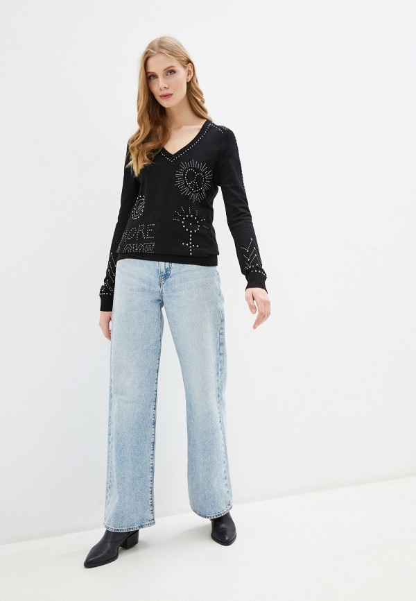 

Пуловер Desigual, Черный, Desigual DE002EWGPJZ8