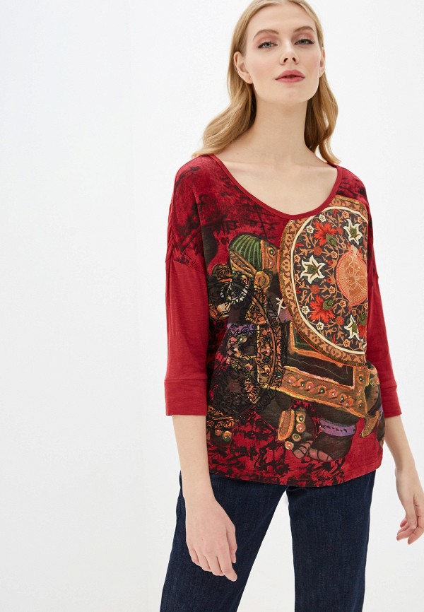 

Лонгслив Desigual, Красный