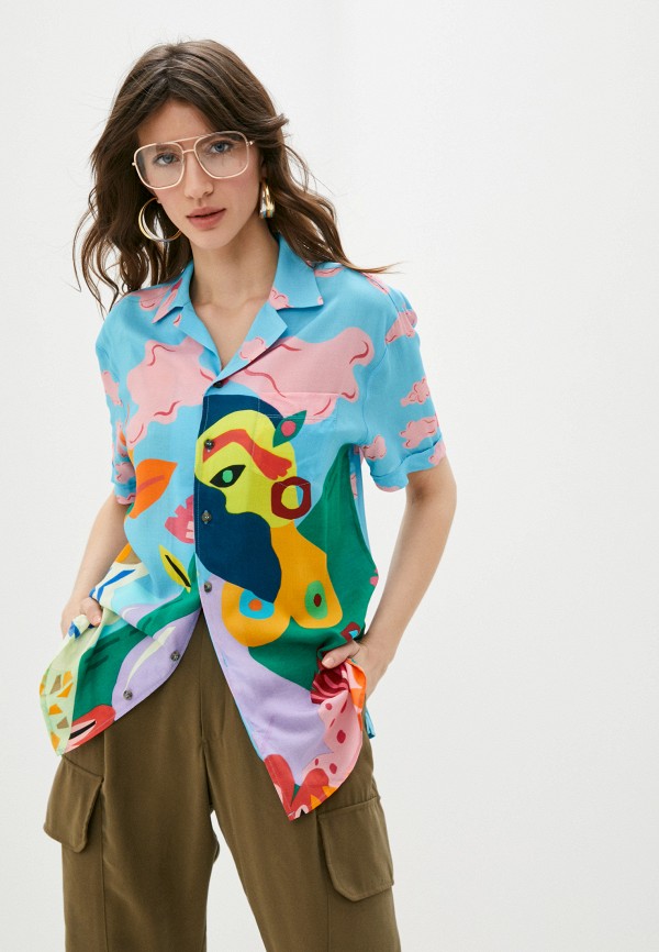 

Блуза Desigual, Голубой, MIRANDA MAKAROFF
