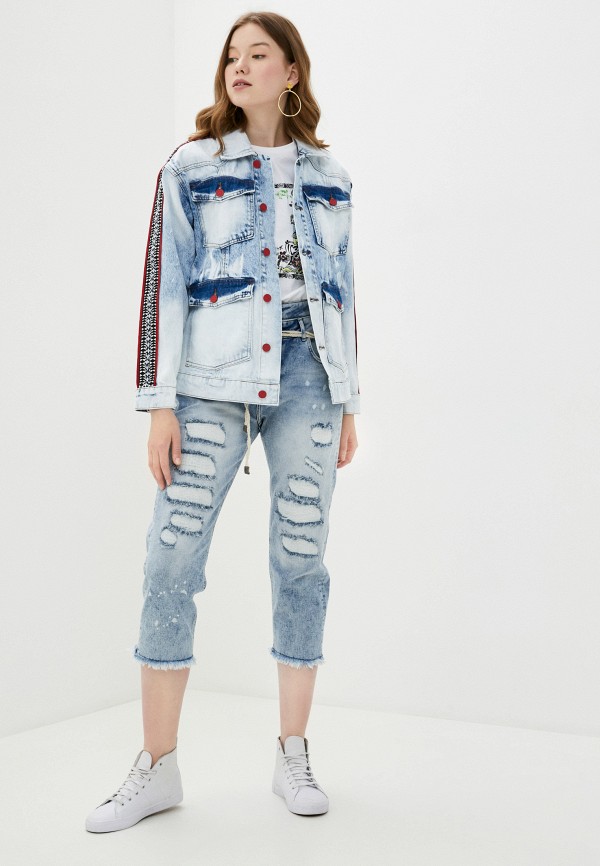 

Куртка джинсовая Desigual, Голубой, Desigual DE002EWHTYH9