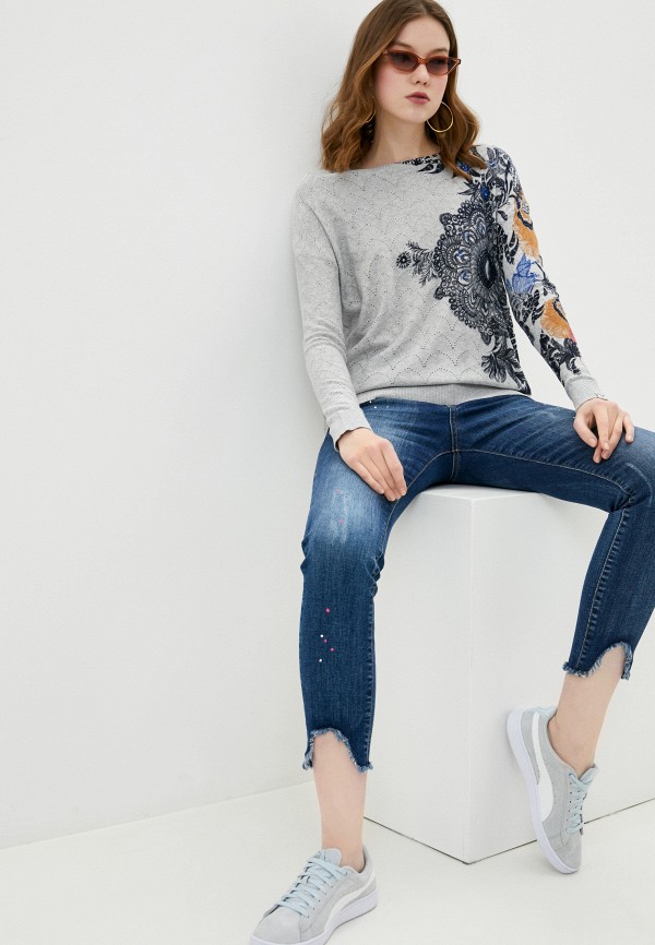 

Джемпер Desigual, Серый, Desigual DE002EWHTYJ6