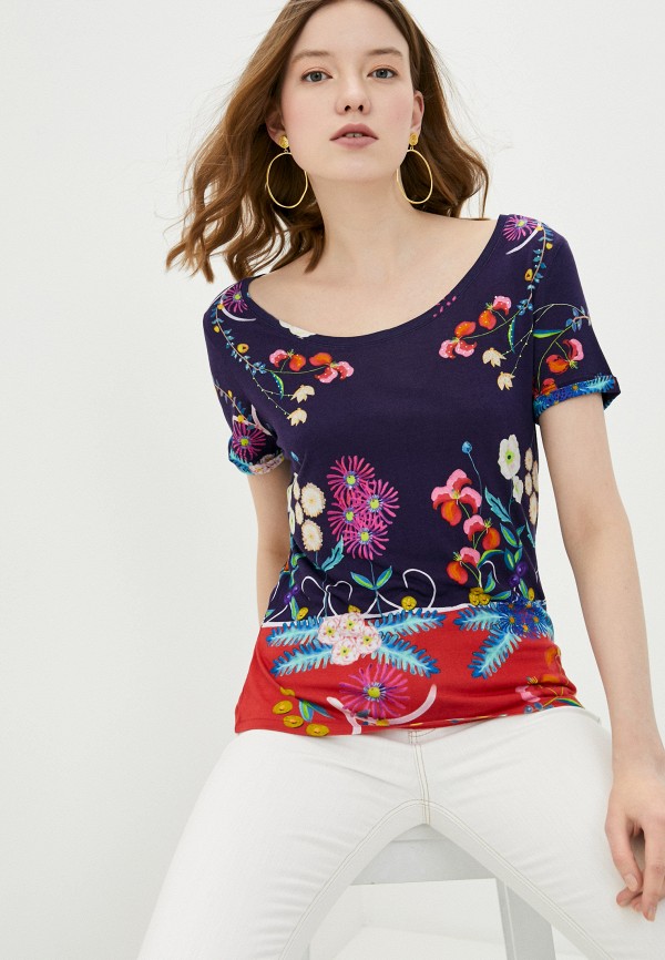 

Футболка Desigual, Синий, Desigual DE002EWHUAC1